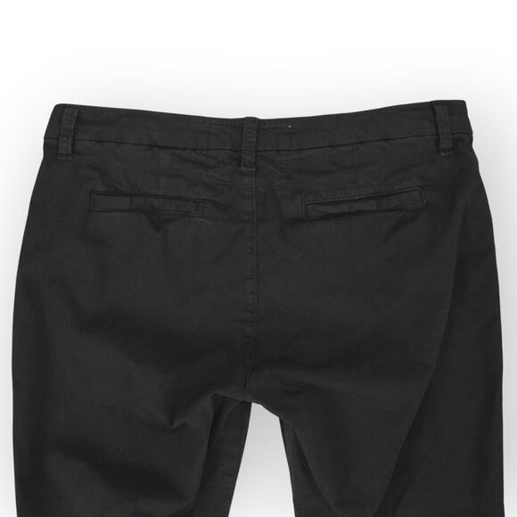 6 Frank&Eileen Wicklow Crop Chino WashedBlack ItalianTwill MidRise Stretch - Picture 7 of 12